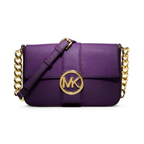 violet michael kors bag|Michael Kors leather shoulder bags.